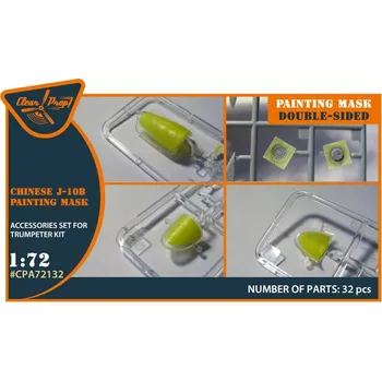 Plastikový model Clear Prop models 1/72 Chinese J-10B painting mask (TRUMP 01651)