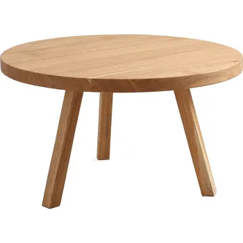 Konferenční stolek Nordic Design Přírodní masivní konferenční stolek Tre Ø 80 cm
