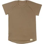 Žebrované tričko s krátkým rukávem Tomi Brown; Barva: hnědá; Velikost: 146