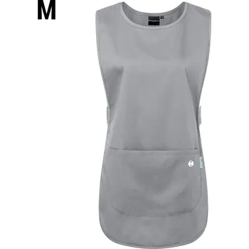 Kuchyňská zástěra G.Gastro KARLOWSKY | Šatová zástěra Essential - platinově šedá - velikost: M