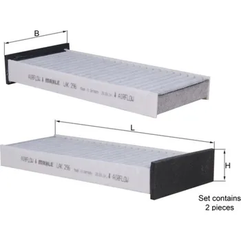 Kabinový filtr Filtr, vzduch v interiéru MAHLE LAK 296/S