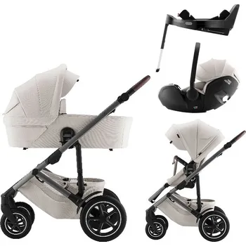 Kočárek BRITAX RÖMER kombinovaný kočárek SMILE 5Z + BABY-SAFE PRO + VARIO BASE 5Z Lux Soft Taupe