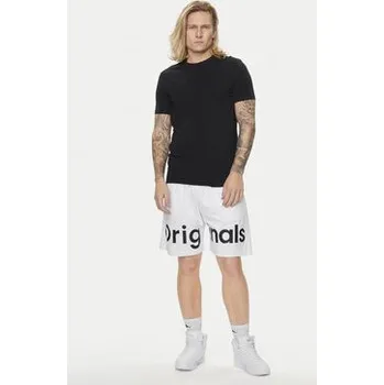 Pánské kraťasy Jack & Jones Sportovní kraťasy Chicago 12253130 Bílá Loose Fit XL