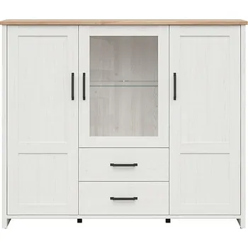 Pohovka Black Red White LOKSA vitrína REG2D1W2S borovice bílá anderson