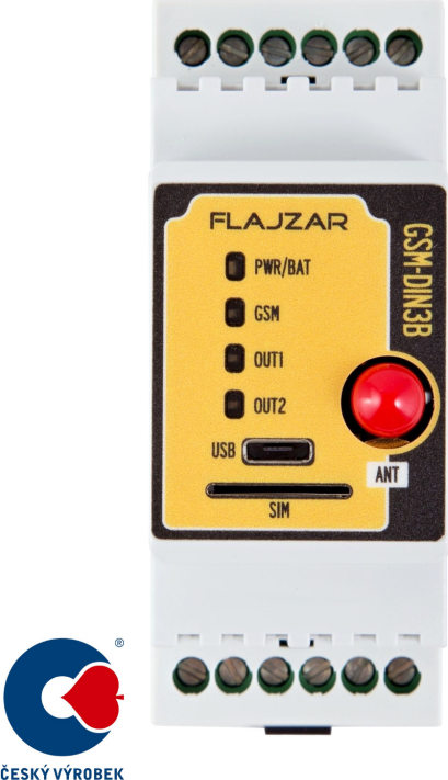 GSM DIN3B - GSM komunikátor