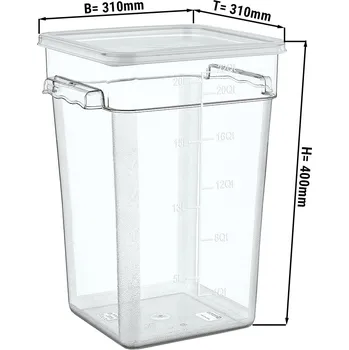 Dóza na potraviny G.Gastro Nádoba na potraviny vč. víka - 20,8L