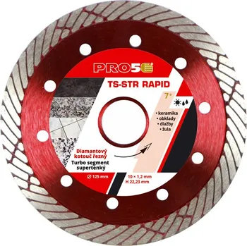 Řezný kotouč Kotouč řezný diamantový PRO5 - TS-ST RAPID 125 mm