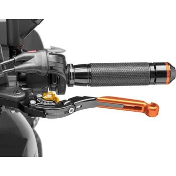 Páčka spojky bez adaptéru PUIG 29TNO rozšiřitelná skládací oranžová/zlatá