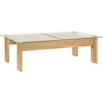 Konferenční stolek noo.ma Skleněný konferenční stolek Naiko 132 x 86 cm