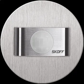 Nástěnné svítidlo LED svítidlo orientační SKOFF Rueda PIR 120 Motion Sensor 230 V AC 0,6 W IP20 PIR 120o INOX