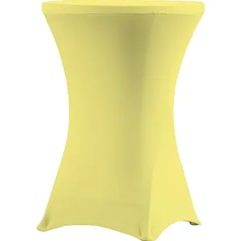 Jídelní stůl TOMGAST Potah Verlo na stoly Coctail 80, kulatý - žlutý