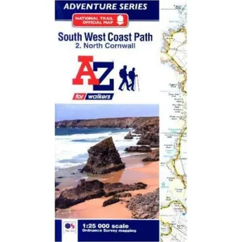 Cestování SW Coast Path North Cornwall Adventure Atlas (EN)