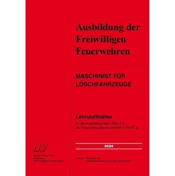 Maschinist für Löschfahrzeuge [DE] (2024, Brožovaná, Neckar-Verlag)