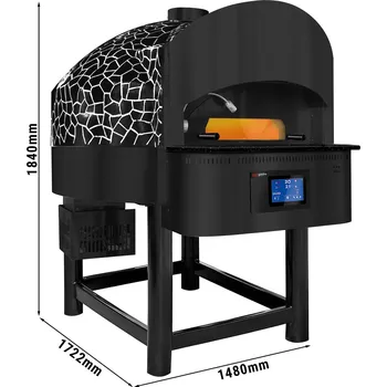 Pec na pizzu GGM Gastro Kamenná pizza pec rotační 1300SD 9x30 cm
