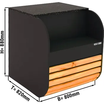 Pec na pizzu G.Gastro Pokladní stůl - 0,8 x 0,82 m