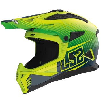 Helma na motorku LS2 MX708 FAST II DUCK M.H-V GREEN H-V YELL.-06