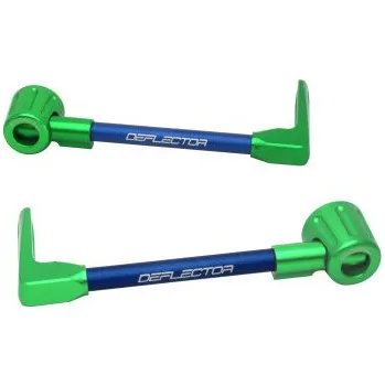 Lever guard ACCOSSATO with blue hose and joint right + left , aluminium DE003-025-TD-16