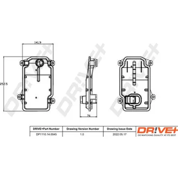 Hydraulický filtr Sada hydraulického filtru, automatická převodovka Dr!ve+ DP1110.14.0045