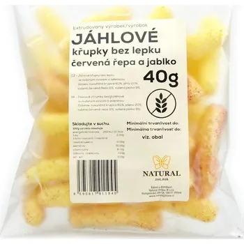 Křupky kukuřično - jáhlové Jablko - červená řepa 40g, Natural Jihlava