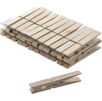 Kolíček na prádlo Kolíčky 24ks(7,3cm), kov.pružina,dřevo