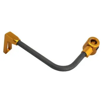 Lever guard ACCOSSATO with black hose and joint left, carbon DE007-050-TP-16