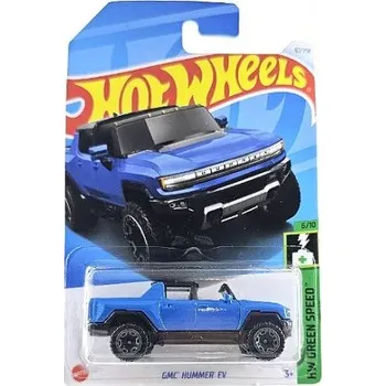 auto na autodráhu Hot Wheels GMC Hummer EV modrý