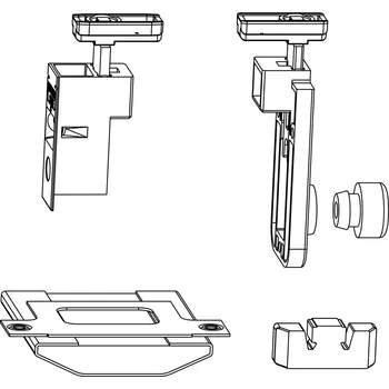 Dveřní kování MACO HS přísluš. pro vodicí kolejnici systém "C",68/28,schéma A,černá (101319) | Železářství Posuvné kování HS portály Maco