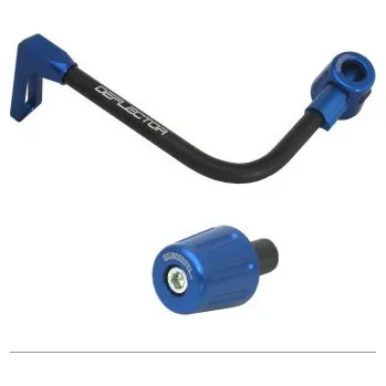 Lever guard ACCOSSATO with black hose and joint left, aluminium DE005-012-TP-16