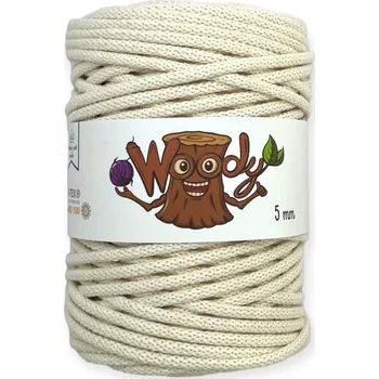 Příze Woody 5 mm - Přírodní