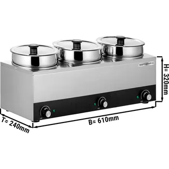 Polévková mísa G.Gastro Bainmarie - vodní lázeň - 10,5L