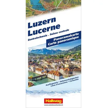Luzern, Zentralschweiz, Panoramakarte - Hallwag Kümmerly+Frey AG