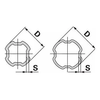 Vodovodní potrubí Profilová trubka SFT vnější, prům. 50,2 mm