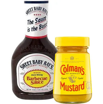 Omáčka Sweet Baby Ray's BBQ omáčka 510 g + Colman's anglická hořčice 170 g