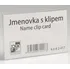 Jmenovka na stůl Karton P+P 2-417 jmenovka s klipem 9 x 5,7 cm bílá 50 ks