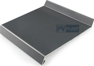 Pvplast venkovní hliníkový parapet RAL 7016 ohýbaný tl. 1,4 mm š. 150 mm