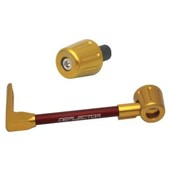 Lever guard ACCOSSATO with red hose and joint left, aluminium DE005-020-TD-16