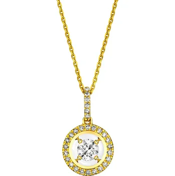 Přívěsek Zlatý přívěsek s diamanty - 0,17 ct - ryzost 585 - 160.422