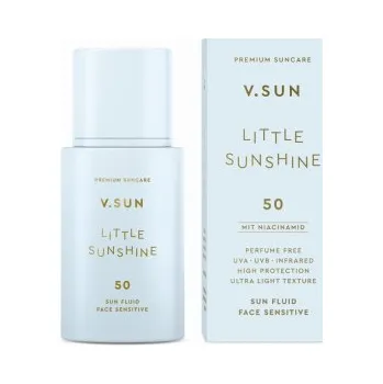 Přípravek na opalování V.Sun Opalovací fluid na obličej SPF 50 bez parfemace opalovací krém na tvář 30 ml