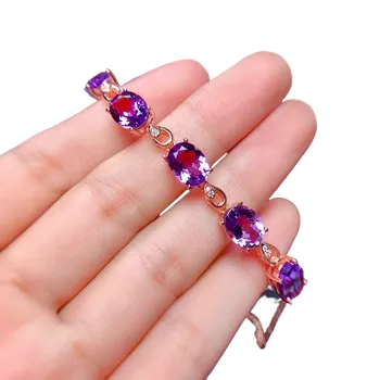 Náramek Náramek s krystaly Estafania fialová