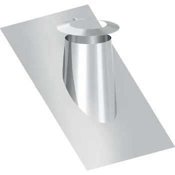 Lednice G.Gastro Komínový průchod 26° - 35° - s náběhovou hranou & dešťovým límcem - Ø 450 mm