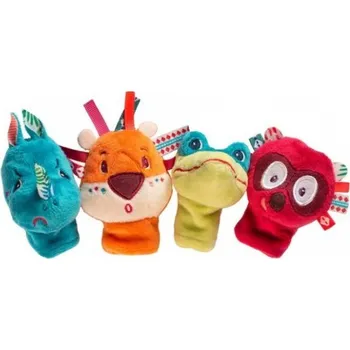 Dřevěná hračka Lilliputiens - prstové loutky - zvířátka z džungle