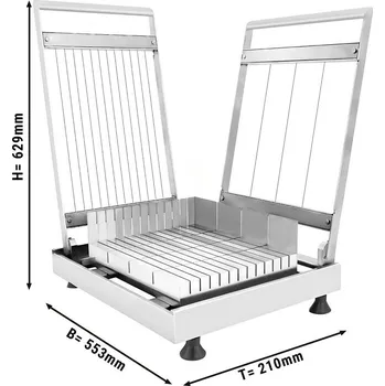 Kráječ na chleba G.Gastro Kráječ na pralinky - 23 a 89 mm - dvojitý - vč. 2 rámů