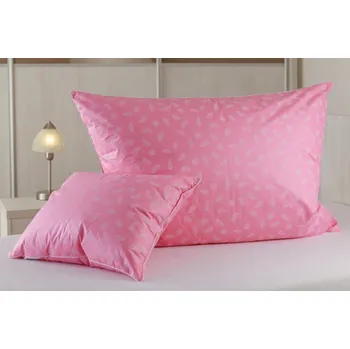 Polštář JAN Peří Polštář peří - ručně drané husí peří 20/80 - růžové peříčko 70x90 cm