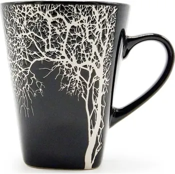 Černý hrnek Strom, 350 ml