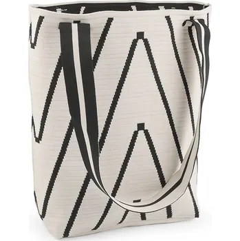 Plážová taška Textilní taška / kabelka 36x34 cm - 1 krémově bílá