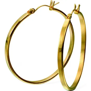 Náušnice Free Style Náušnice kruhy z chirurgické oceli ESH38GD