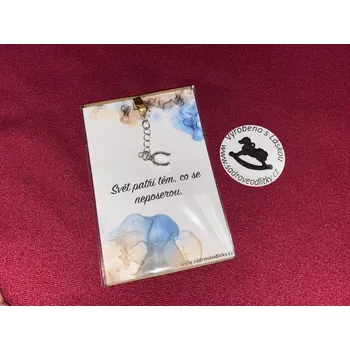 HandMade by VeJa Dárková karta - Citát č.9 s přívěškem