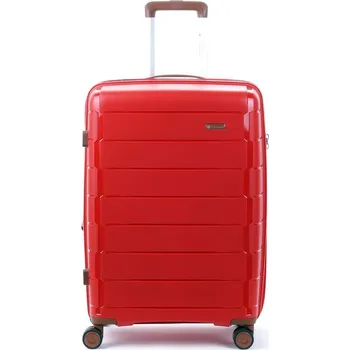 Velký skořepinový cestovní kufr s expandérem 120l Snowball 20303 červená