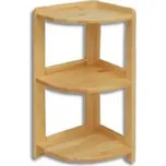 Rohový regál RG35 borovice masiv - výška 86 cm