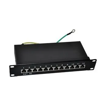 Rozvaděč Patch panel 10“ STP Cat5e 12 portů